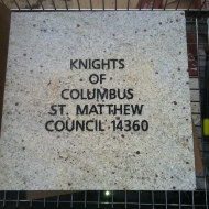 Knights purchase brick to help fund All Saints Catholic School Science Park